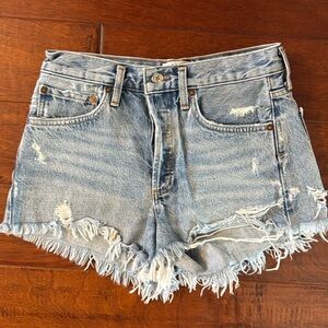 AGolde Parker Denim Shorts Sz 25
